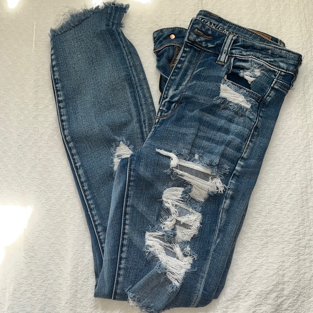 American Eagle women’s next level stretch high rise jegging, size 10